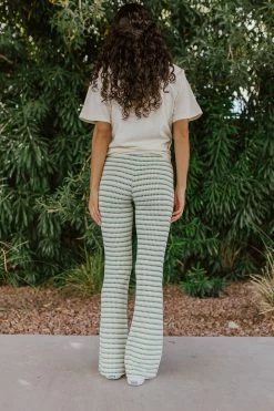 Hyfve BOTTOMS THE ANDI KNITTED PANTS IN AVOCADO