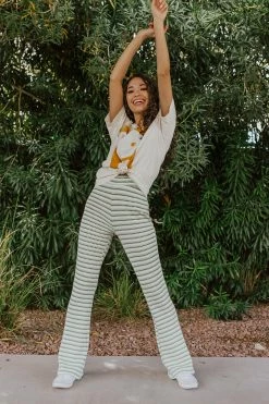 Hyfve BOTTOMS THE ANDI KNITTED PANTS IN AVOCADO