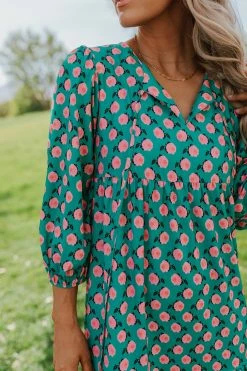 Cezele THE GRACYN MAXI DRESS IN GREEN