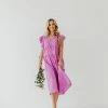 Umgee NEW ARRIVALS THE LILLY TIERED MIDI DRESS IN LAVENDER