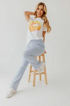 Benie Los Angeles THE SUNSHINE GRAPHIC TEE IN WHITE NEW ARRIVALS