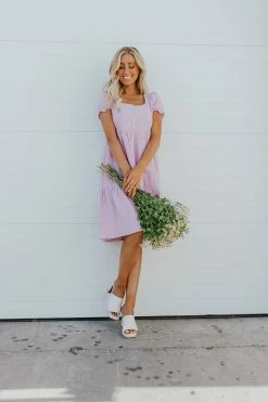 THE LOLA BABYDOLL DRESS IN LAVENDER BY PINK DESERT PD EXCLUSIVES