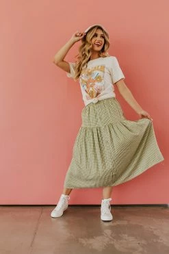 Hayden Los Angeles THE PICNIC IN THE PARK SKIRT IN SAGE PLAID