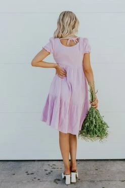 THE LOLA BABYDOLL DRESS IN LAVENDER BY PINK DESERT PD EXCLUSIVES