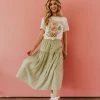 Hayden Los Angeles THE PICNIC IN THE PARK SKIRT IN SAGE PLAID