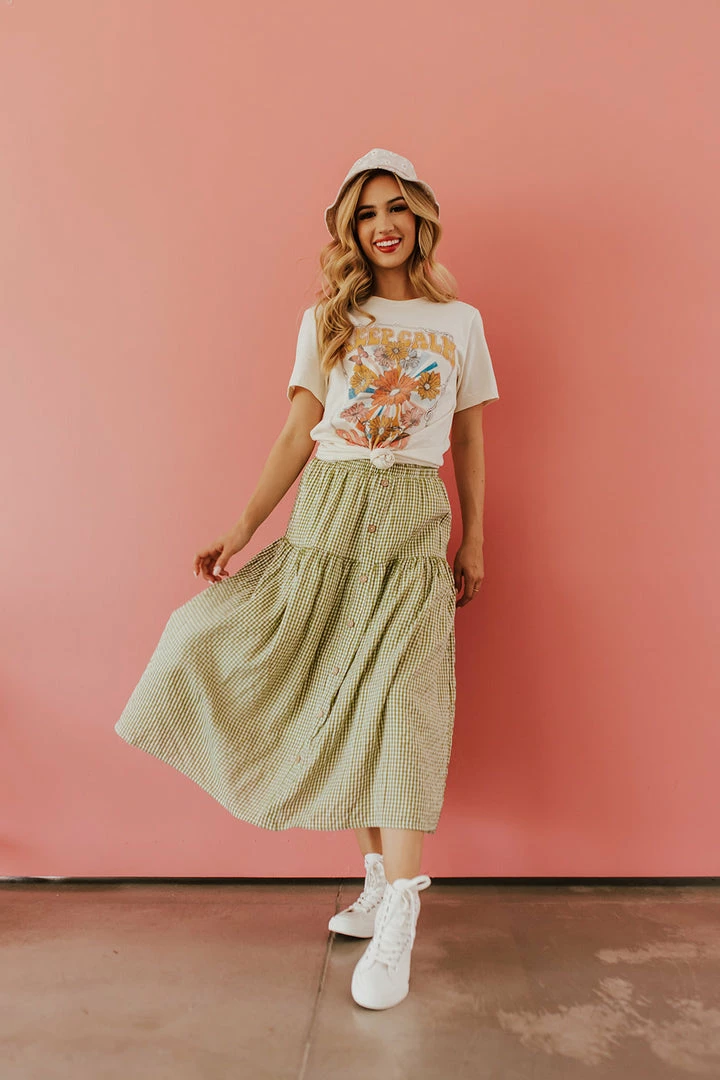 Hayden Los Angeles THE PICNIC IN THE PARK SKIRT IN SAGE PLAID 1 Hayden Los Angeles THE PICNIC IN THE PARK SKIRT IN SAGE PLAID