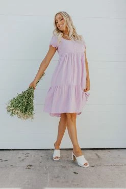 THE LOLA BABYDOLL DRESS IN LAVENDER BY PINK DESERT PD EXCLUSIVES