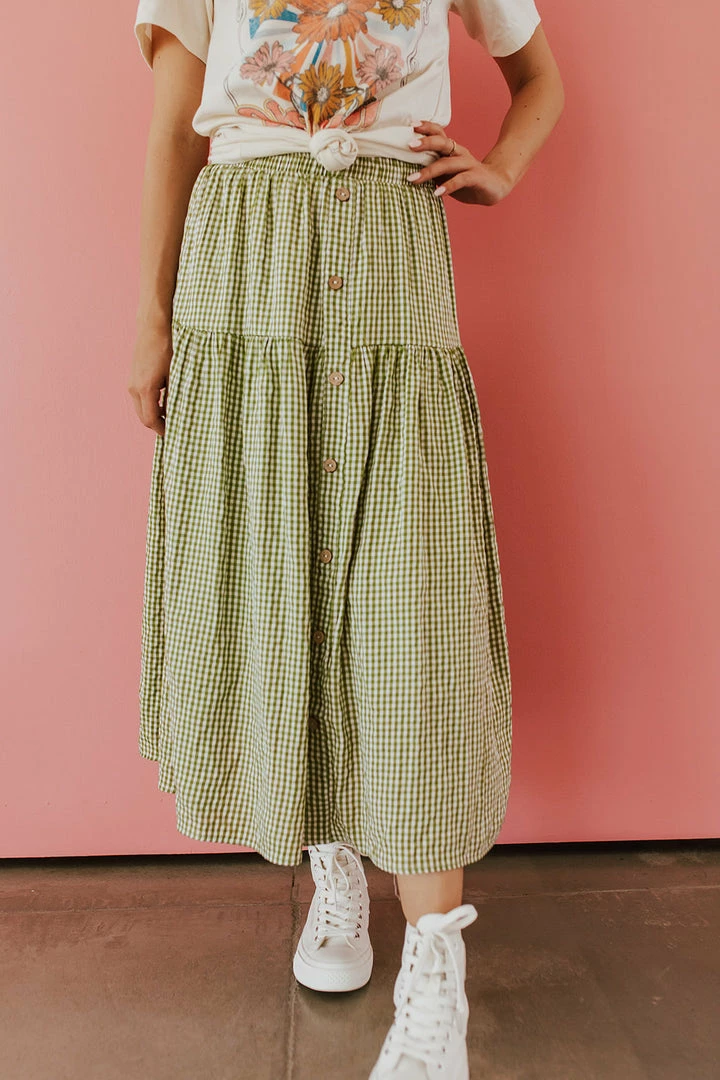 Hayden Los Angeles THE PICNIC IN THE PARK SKIRT IN SAGE PLAID 3 Hayden Los Angeles THE PICNIC IN THE PARK SKIRT IN SAGE PLAID