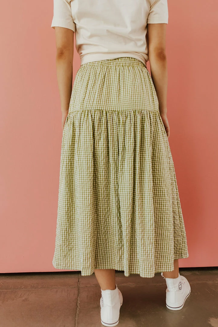 Hayden Los Angeles THE PICNIC IN THE PARK SKIRT IN SAGE PLAID 4 Hayden Los Angeles THE PICNIC IN THE PARK SKIRT IN SAGE PLAID