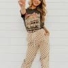 Le Lis THE TANA CHECKERED PANTS IN TAUPE NEW ARRIVALS