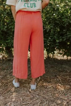 UpMost THE LAUREL LINEN WIDE LEG PANTS IN CORAL NEW ARRIVALS 7 UpMost THE LAUREL LINEN WIDE LEG PANTS IN CORAL NEW ARRIVALS