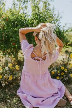 THE LOLA BABYDOLL DRESS IN LAVENDER BY PINK DESERT PD EXCLUSIVES