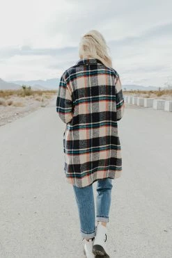 Adora THE FINLEY FLANNEL IN TAUPE TOPS