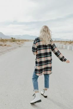 Adora THE FINLEY FLANNEL IN TAUPE TOPS