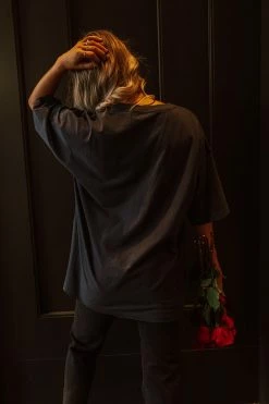 Zutter THE FREE BIRD AMERICA TEE IN BLACK TOPS