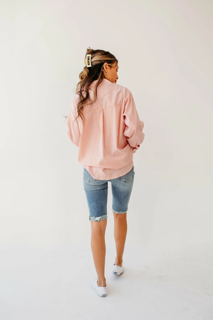 UpMost NEW ARRIVALS THE MONTAUK BUTTON UP SHIRT IN PEACH 5 UpMost NEW ARRIVALS THE MONTAUK BUTTON UP SHIRT IN PEACH