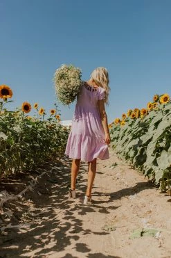 THE LOLA BABYDOLL DRESS IN LAVENDER BY PINK DESERT PD EXCLUSIVES