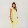 & Merci THE LIZA MAXI DRESS IN LEMON DROP NEW ARRIVALS