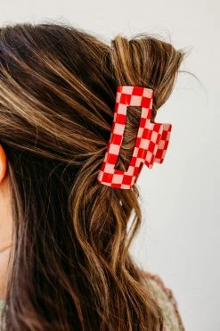 Pink Desert THE NO DOUBT CHECKERED HAIR CLIP