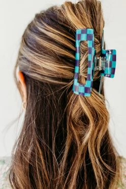 Pink Desert THE NO DOUBT CHECKERED HAIR CLIP