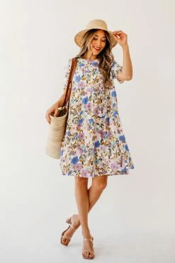 POLAGRAM NEW ARRIVALS THE IVA TIERED BABYDOLL DRESS IN IVORY