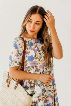 POLAGRAM NEW ARRIVALS THE IVA TIERED BABYDOLL DRESS IN IVORY