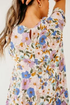 POLAGRAM NEW ARRIVALS THE IVA TIERED BABYDOLL DRESS IN IVORY