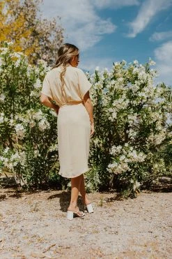 UpMost THE ANNA BUTTON DOWN DRESS IN BANANA