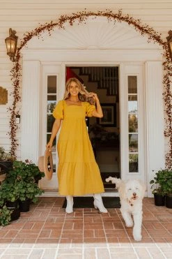 Jnna DRESSES THE YOU ARE MY SUNSHINE MAXI DRESS IN YELLOW