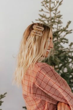 Lumiere THE BRADFORD CHECKERED TOP IN BRICK