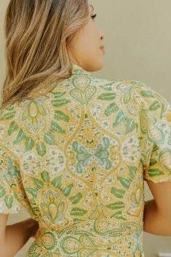 Flying Tomato THE PARADISE MIDI DRESS IN GREEN PAISLEY 6 Flying Tomato THE PARADISE MIDI DRESS IN GREEN PAISLEY