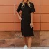 Elloh THE BASIC T-SHIRT DRESS IN BLACK