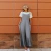 Final Touch Apparel NEW ARRIVALS THE DAYTON WIDE LEG JUMPSUIT IN DEEP TEAL