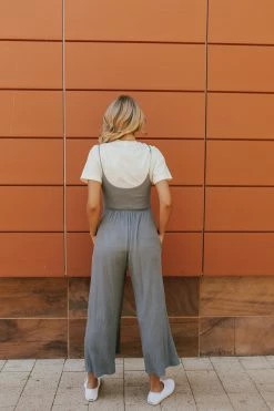 Final Touch Apparel NEW ARRIVALS THE DAYTON WIDE LEG JUMPSUIT IN DEEP TEAL