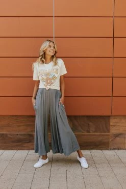 Final Touch Apparel NEW ARRIVALS THE DAYTON WIDE LEG JUMPSUIT IN DEEP TEAL