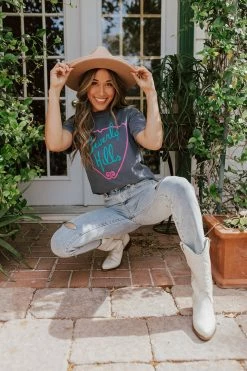 Benie Los Angeles THE BEVERLY HILLS TEE IN NAVY