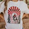 THE AMERICA COWGIRL TEE IN WHITE BY PINK DESERT