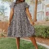Miss Sparkling THE NOAH POLKA DOT BABYDOLL DRESS IN NAVY DRESSES