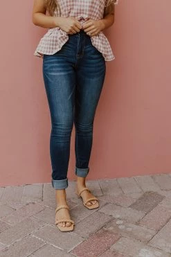 Denim Lounge BOTTOMS THE ROSE BASIC SKINNY JEAN IN DARK DENIM