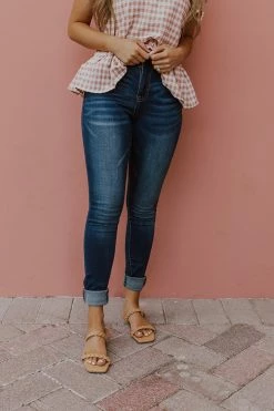 Denim Lounge BOTTOMS THE ROSE BASIC SKINNY JEAN IN DARK DENIM