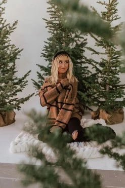 Lumiere TOPS THE GINGERBREAD LANE SWEATER IN BROWN 9 Lumiere TOPS THE GINGERBREAD LANE SWEATER IN BROWN