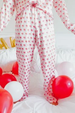 THE PINK DESERT HEART PAJAMAS IN PINK