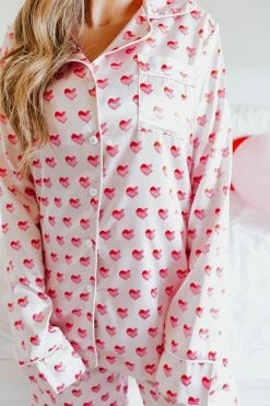 THE PINK DESERT HEART PAJAMAS IN PINK