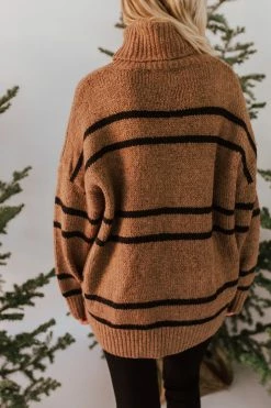 Lumiere TOPS THE GINGERBREAD LANE SWEATER IN BROWN 10 Lumiere TOPS THE GINGERBREAD LANE SWEATER IN BROWN