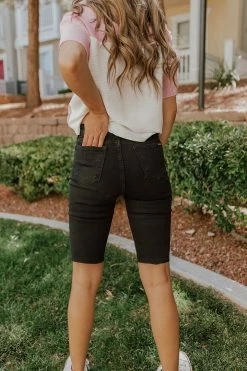 Insane Gene THE BLAIR BERMUDA SHORTS IN BLACK BOTTOMS