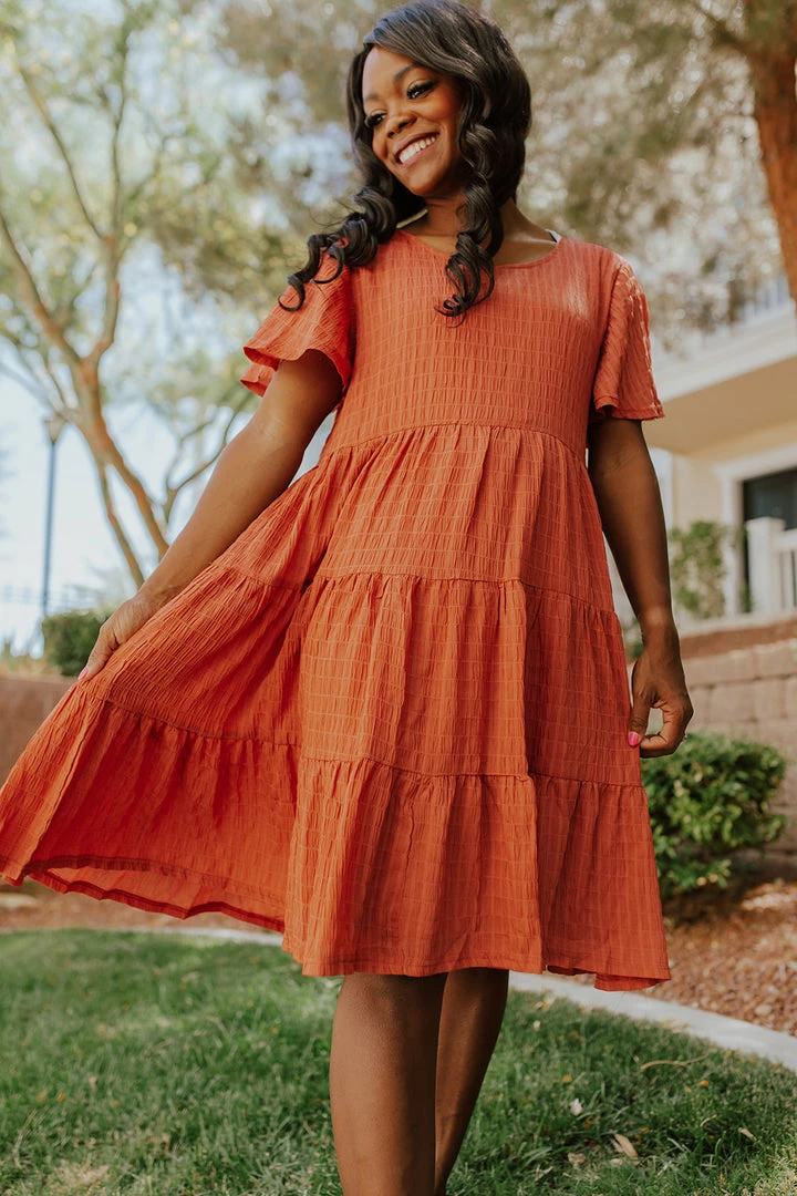 Mikarose DRESSES THE DAHLIA BABYDOLL DRESS IN GINGER BY MIKA ROSE 1 Mikarose DRESSES THE DAHLIA BABYDOLL DRESS IN GINGER BY MIKA ROSE