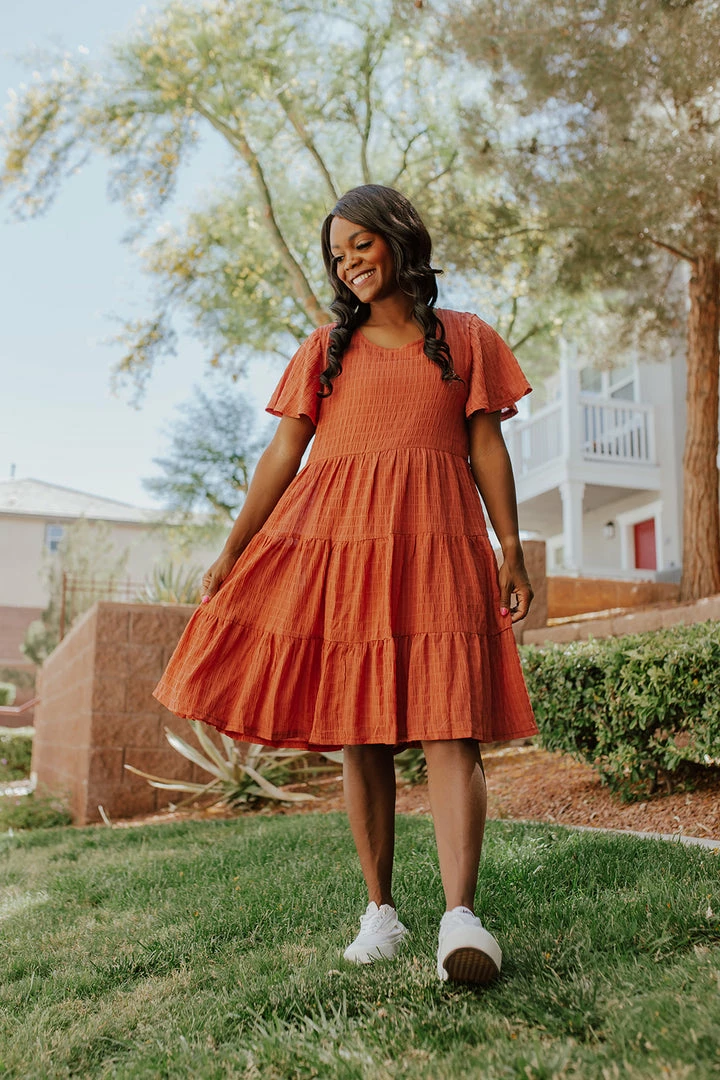 Mikarose DRESSES THE DAHLIA BABYDOLL DRESS IN GINGER BY MIKA ROSE 2 Mikarose DRESSES THE DAHLIA BABYDOLL DRESS IN GINGER BY MIKA ROSE