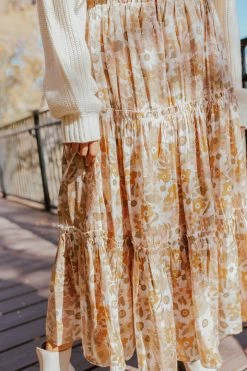 Moodie THE BEATRIX IRIDESCENT MIDI SKIRT IN BLUSH