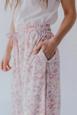 Mikarose THE WILLA MAXI SKIRT IN WATERCOLOR FLORAL