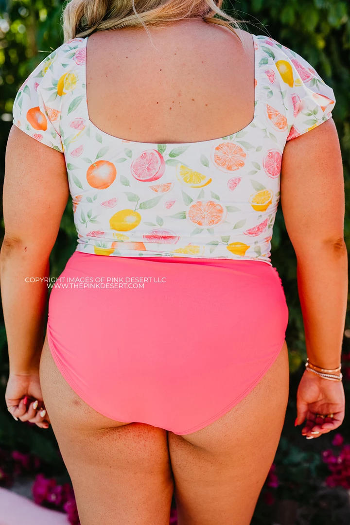 HIGH WAIST TIE FRONT SWIM BOTTOMS IN PALM SPRINGS PINK BY SASSY RED LIPSTICK X PINK DESERT 5 HIGH WAIST TIE FRONT SWIM BOTTOMS IN PALM SPRINGS PINK BY SASSY RED LIPSTICK X PINK DESERT